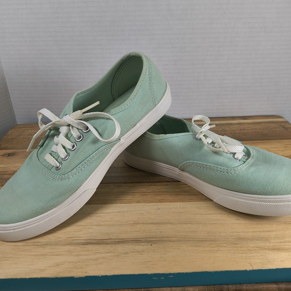 Vans Mint Green Sneakers Women's Sz 5 Mens 3.5   - Decent condition